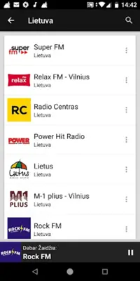 Lithuanian Radio Stations android App screenshot 1